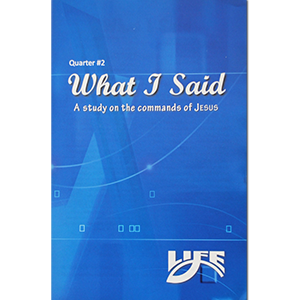 What I Said! Quarter 2 - One Book